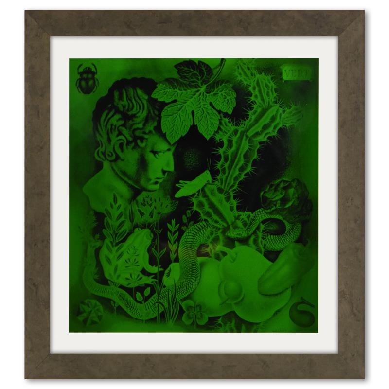 Vasarely; Etude En Vert de la serie Graphismes 2