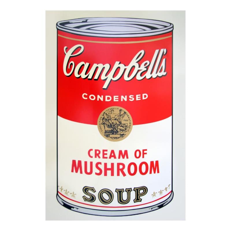 Andy Warhol; Soup Can 11.53 (Cream of Mushroom)