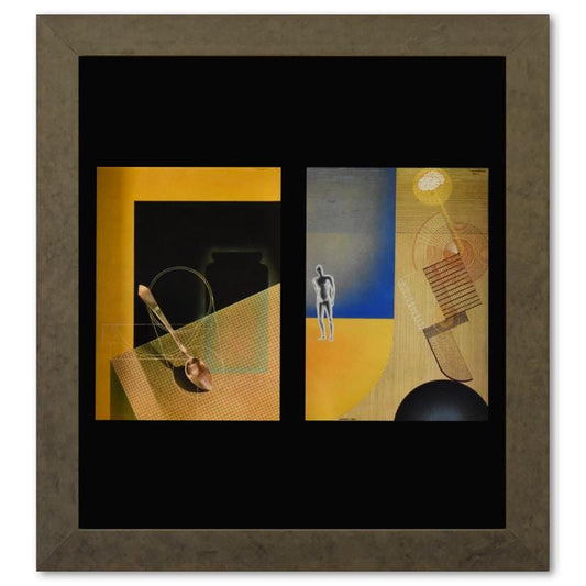 Vasarely; Etude (Bleue, Verte) de la serie Graphismes 1