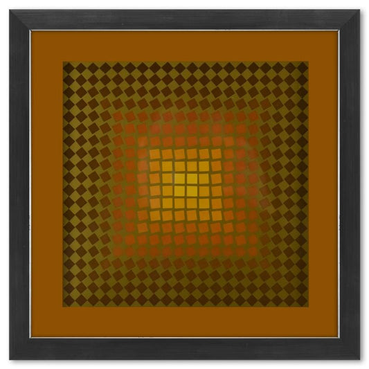 Vasarely; CTA - 105 - OR de la serie CTA - 102