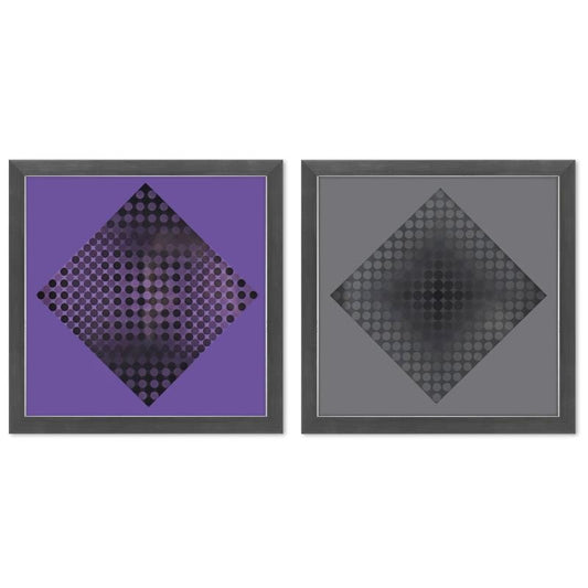 Vasarely; Goyo - SZ et Goyo - EZ de la serie CTA - 102 (Diptych)