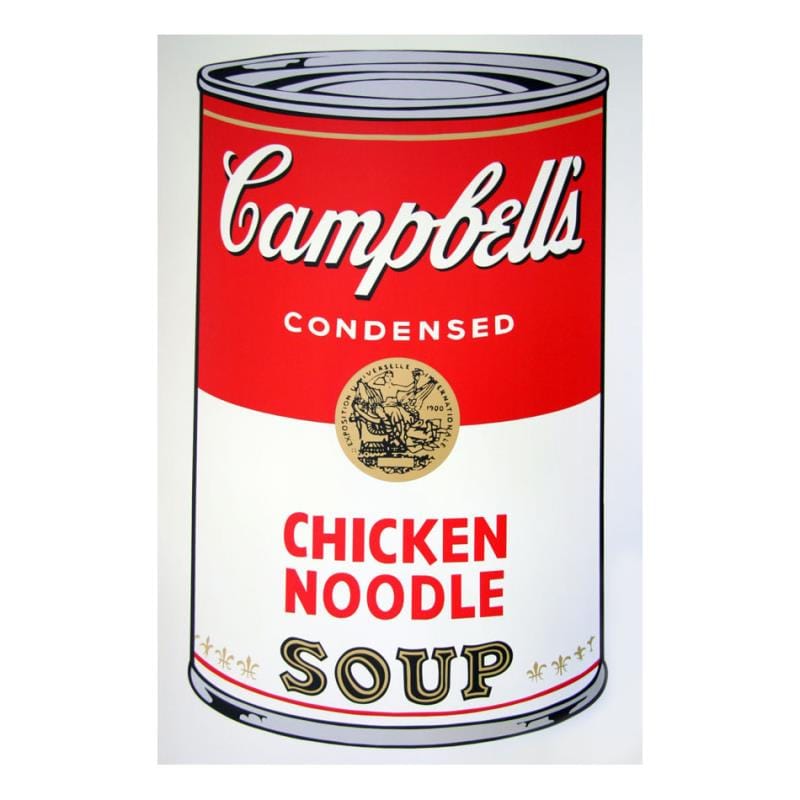 Andy Warhol; Soup Can 11.45 (Chicken Noodle)