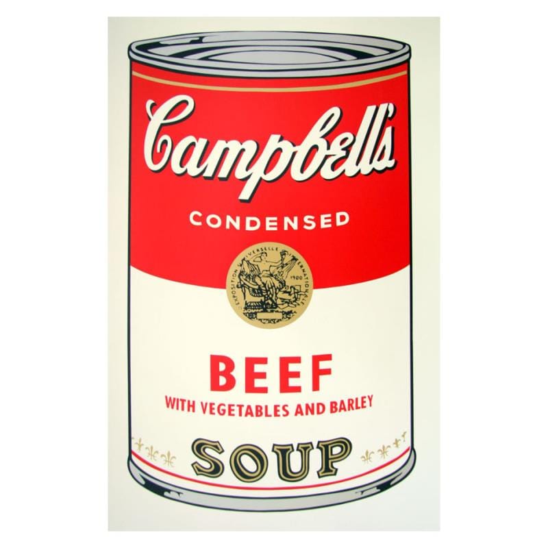 Andy Warhol; Soup Can 11.49 (Beef w/Vegetables)
