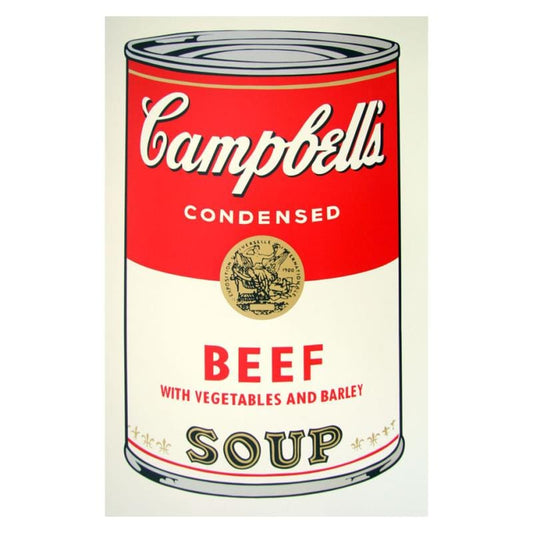 Andy Warhol; Soup Can 11.49 (Beef w/Vegetables)