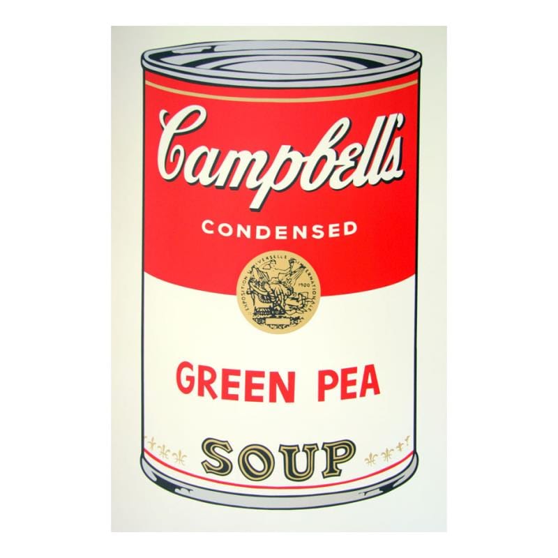 Andy Warhol; Soup Can 11.50 (Green Pea)