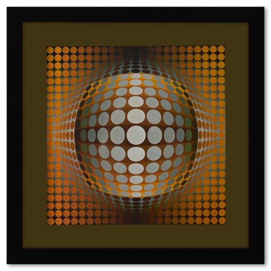 Vasarely; Vega - Zett - 2 de la serie Structures Universelles Du Damier