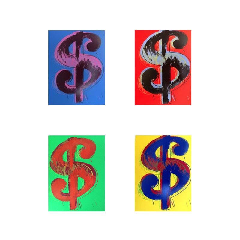 Andy Warhol; $ (Dollar signs)