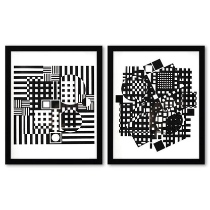 Vasarely; Torke-UY et Jerusa de la serie Croises (Diptych)