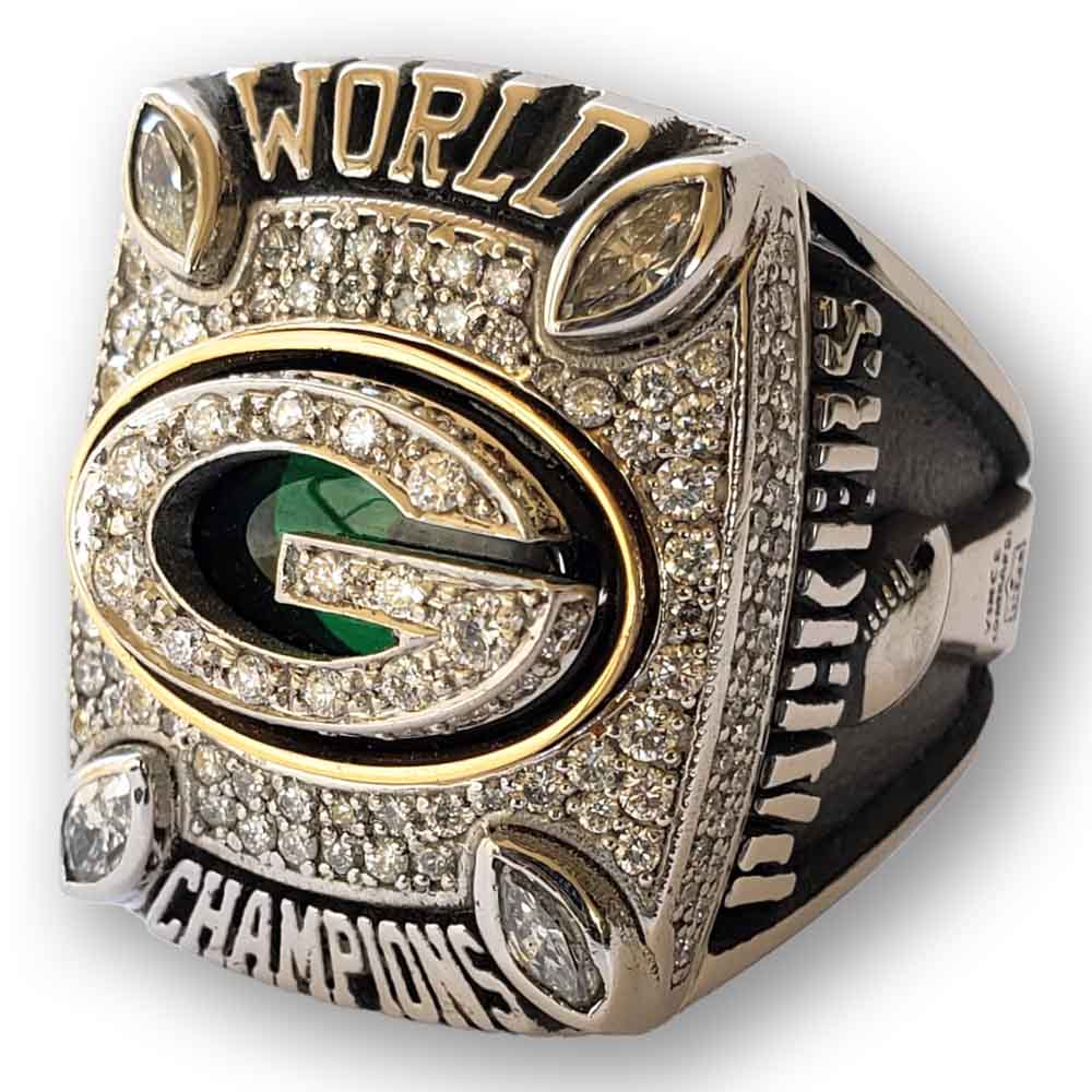 2010 Green Bay Packers NFL Super Bowl Championship Ring – Gold & Silver ...